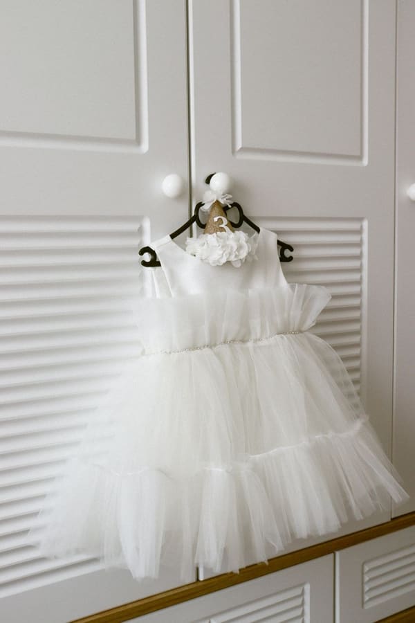 Vestido Tule Branco Festa