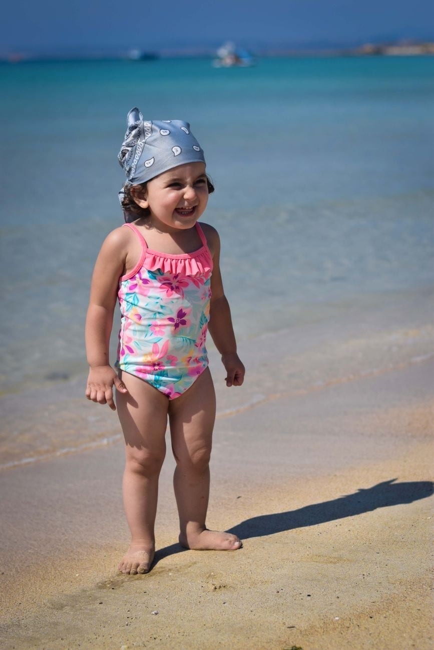 Maiô Rosa com Babado — Verão