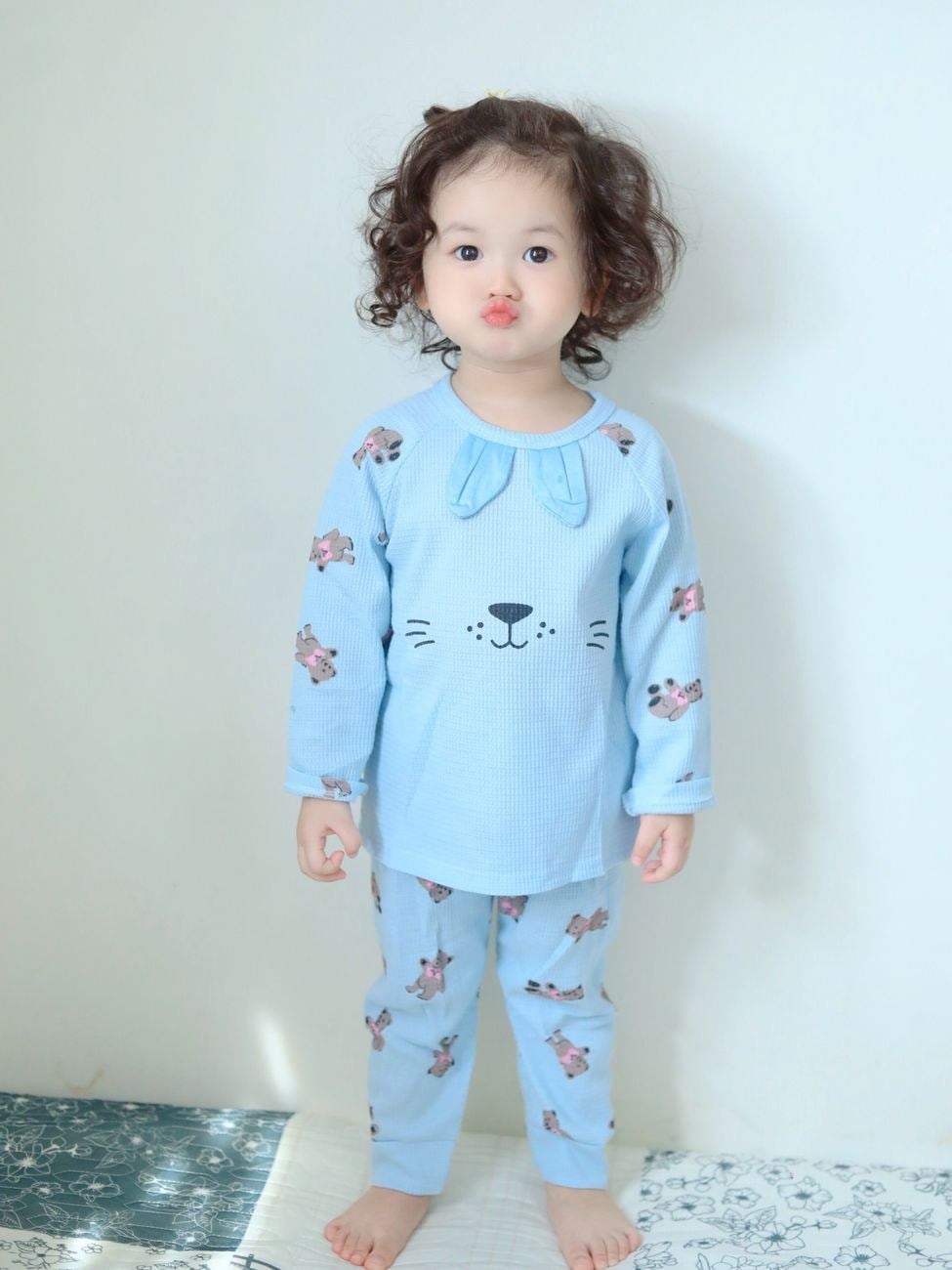 Pijama Azul Estampado — Pijamas